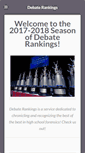 Mobile Screenshot of debaterankings.com